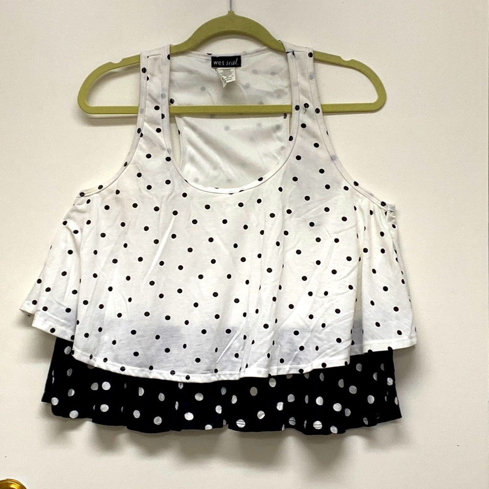 Polka dot tank top